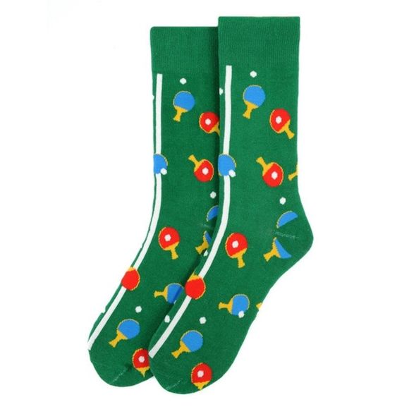 Men's Crew Socks - Ping Pong - NWT - Picture 1 of 8